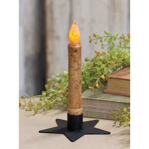 Distressed Star Candle Holder