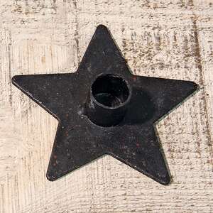 Distressed Star Candle Holder