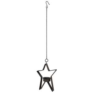 Hanging Tealight Metal Stars, 3 Asstd.
