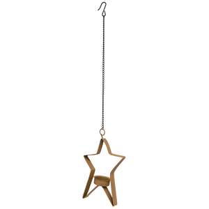 Hanging Tealight Metal Stars, 3 Asstd.