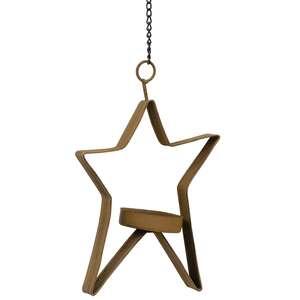 Whimsical Tealight Star - Hanging (Timer) - 3 asst.