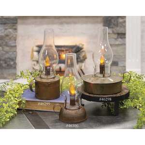 Barn Timer Lantern in Rust