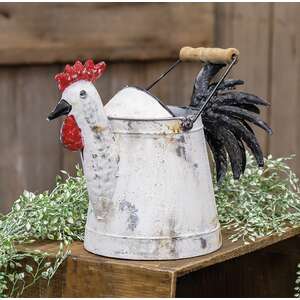 Metal Rooster Watering Can