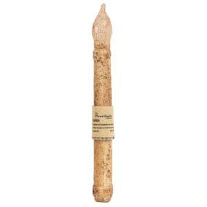 Burnt Ivory Taper Candle - 9"