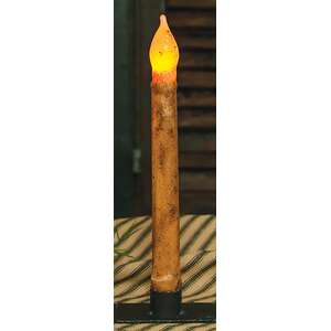 Burnt Ivory Taper Candle - 9"