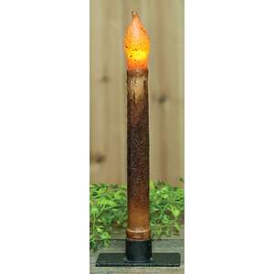 Burnt Mustard Taper Candle - 9"