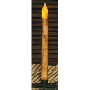 Burnt Ivory Taper Candle - 11"