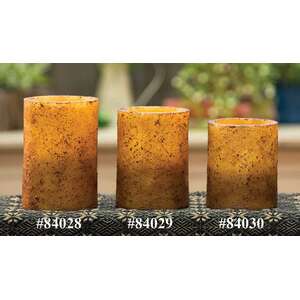 Burnt Ivory Timer Pillar - 3" x 4.5"