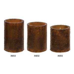 Burnt Mustard Timer Pillar -3" x 4.5"