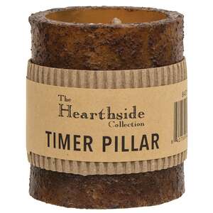 Burnt Mustard Timer Pillar - 3" x 3.5"Burnt Mustard Timer Pillar - 3" x 3.5";