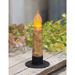 Burnt Ivory Timer Taper Candle - 4"