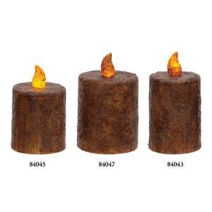 Burnt Mustard Timer Pillar - 2.5'' x 2.25''