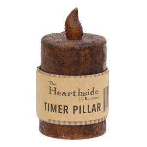 Burnt Mustard Timer Pillar - 3'' x 2'';