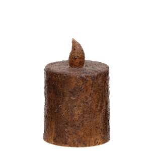 Burnt Mustard Timer Pillar - 2.5'' x 2.25''