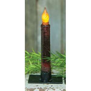 Burnt Burgundy Taper - 6''