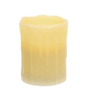 Ivory Pillar Timer Candle - 3"x 4"