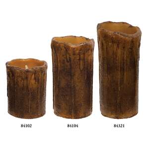 Burnt Mustard Timer Pillar - 3" x 4"