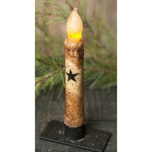 Burnt Ivory Star Taper - 6" Timer