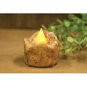 Flickering Timer Tealight - Burnt Ivory