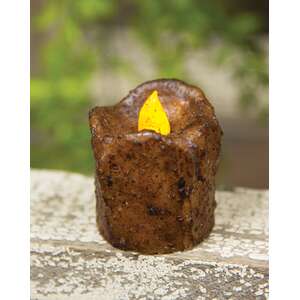 Mini Dripped Timer Pillar - Burnt Mustard - 1.5" Dia
