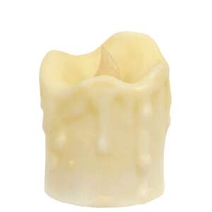 Dripped Pillar - Ivory - 3"