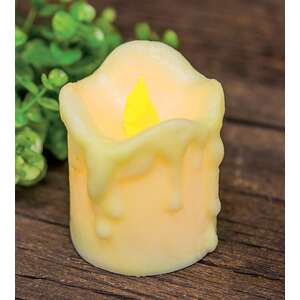 Dripped Pillar - Ivory - 3"