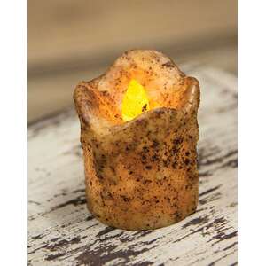 Dripped Pillar - Burnt Ivory - 3"