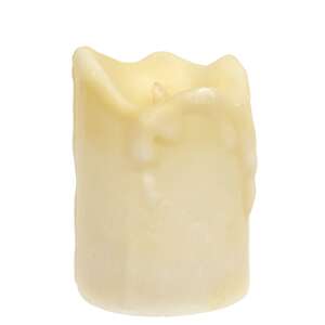 Dripped Pillar - Ivory - 4"