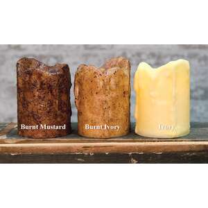 Dripped Pillar - Burnt Mustard - 4"