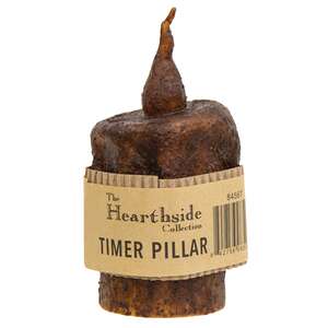 Twisted Flame Pillar - Burnt Mustard - 5"