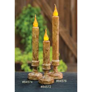 Twisted Flame Candlestick - Burnt Ivory - 11-1/2"