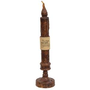 Twisted Flame Candlestick - Burnt Mustard - 10"