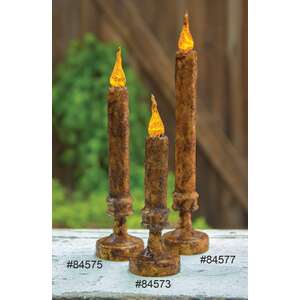 Twisted Flame Candlestick - Burnt Mustard - 10"