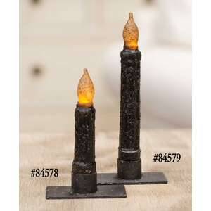 Black Timer Taper Candle - 6";