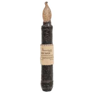Black Timer Taper Candle - 6";