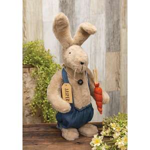 Jasper Overalls Bunny Doll with Carrot