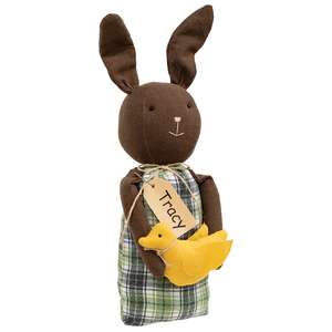 Tracy Chocolate Bunny Doll with Chick
