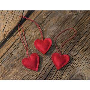 Heart Ornaments - 12/Set