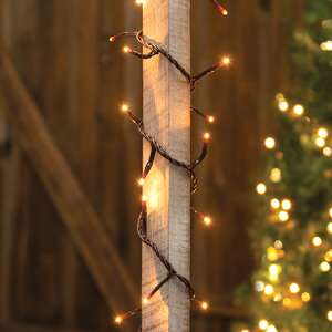 Twinkle Lights - Super Bright Teeny Bulbs - Brown Cord