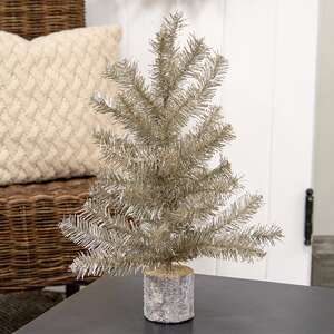 Glistening Platinum Pine Tree, 19" SA112550;