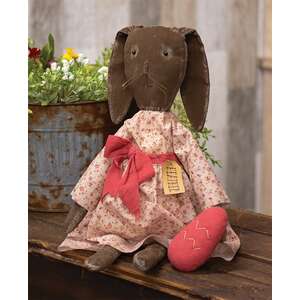Heather Chocolate Bunny Doll with Easter Egg U24037;