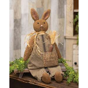 U24038 Ticking Patch Carrots For Sale Bunny Doll;