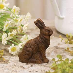 Resin "Chocolate" Bunny - Small
