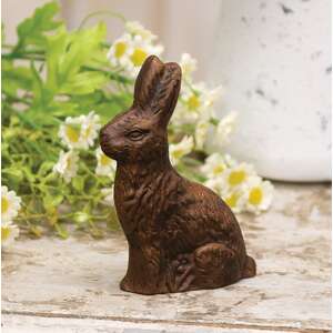 Resin "Chocolate" Bunny - Medium