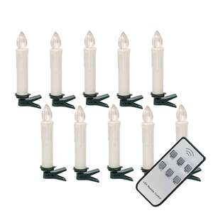 White Remote Clip Tapers, 10/set -