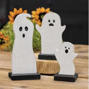 Wooden Ghosts - Set of 3 -