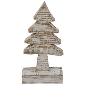 Distressed Wooden Tree, 6" -