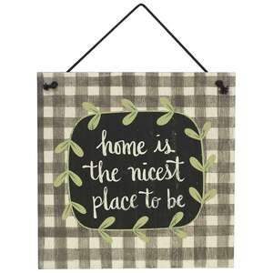 Family Time is the Best Time Wooden Hanger - 3 asst