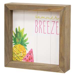 Hello Sunshine, Summer Breeze 2-Sided Framed Sign -