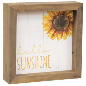 Hello Sunshine, Summer Breeze 2-Sided Framed Sign -